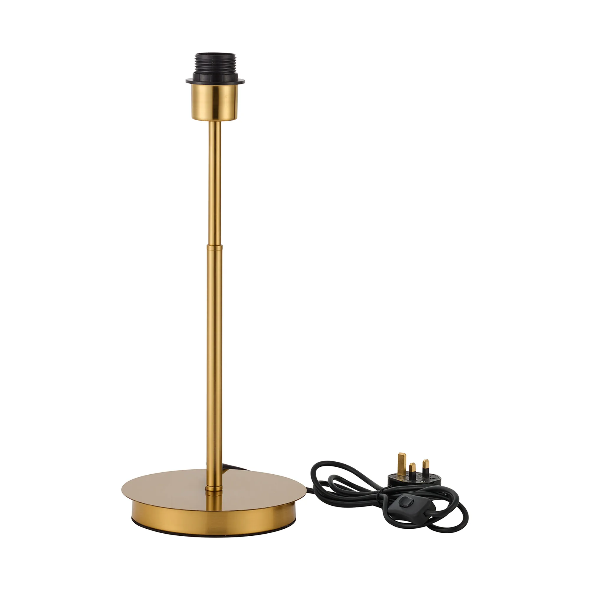 D1048AG  Carrie Antique Gold E27 Universal Table Lamp Suitable For A Vast Selection Of Shades